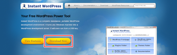 Instant WordPress トップページ Instant WordPress トップページ