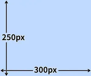 画像サイズ「300×250」の表示例